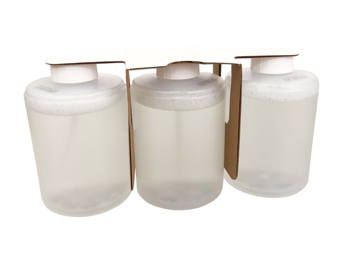 Originální automatický dávkovač tekutého mýdla Xiaomi Mijia (s aminokyselinami) - bílý, 3 lahvičky součástí od domeshop.cz