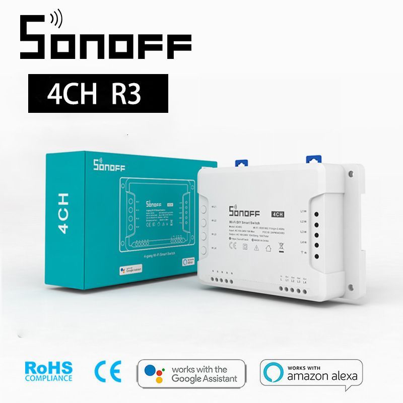 4 kanálový SONOFF 4CH R3 od domeshop.cz