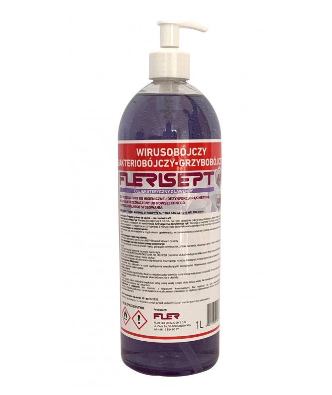 Flerisept - AB gel pro hygienickou dezinfekci rukou - 1 L s levandulovým olejem od ninex.cz