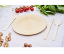 Disposable wooden plates 50 pieces - round