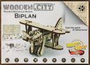 Drewniane Puzzle 3D – Dwupłatowy samolot Biplane