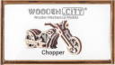 Drewniane Puzzle 3D – Motocykl Chopper