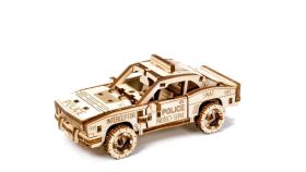 Drewniane Puzzle 3D – Samochód Policyjny