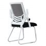 Ergonomiczne krzesło biurowe, konferencyjne z siatki- białe