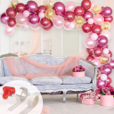 Girlanda balonowa 94 balonów – ciemnoróżowa / rose gold