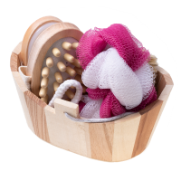 Kosz upominkowy zestaw SPA myjki masaż prezent- 5 elementów