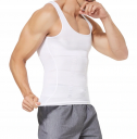 Męski podkoszulek biały L - modelujący i wyszczuplający - wzmacniający mięśnie kręgosłupa