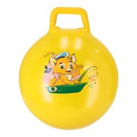 Piłka do skakania, skoczek dla dzieci z uchwytami - żółta
