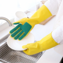 Rękawice do zmywania naczyń - z gąbką, zmywak (prawa rękawica z gąbką) rozmiar L