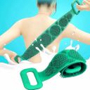 Silikonowy masażer do mycia pleców, nóg, stóp - zielony